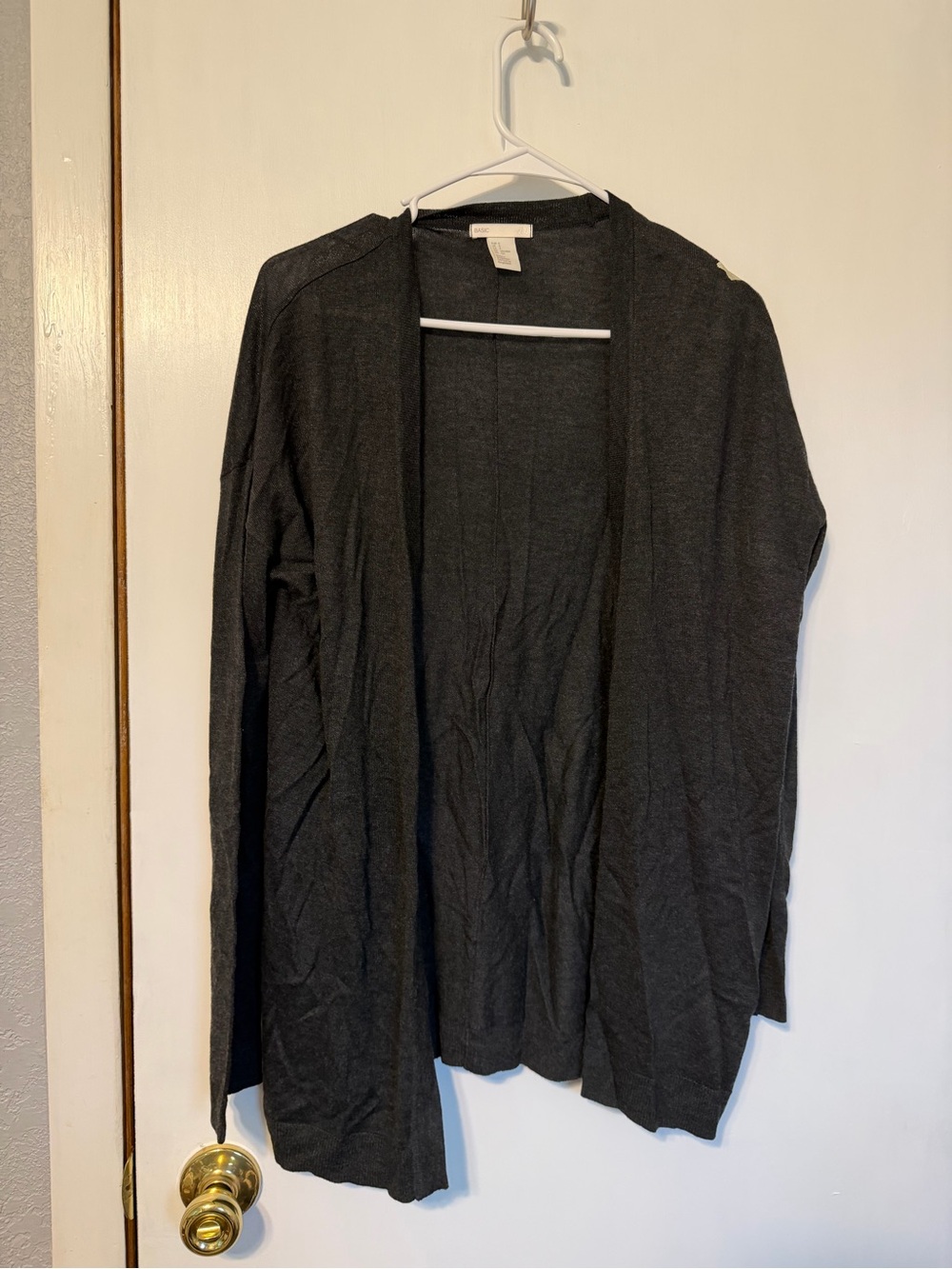 H&M Dark Gray Open-Front Women's Cardigan